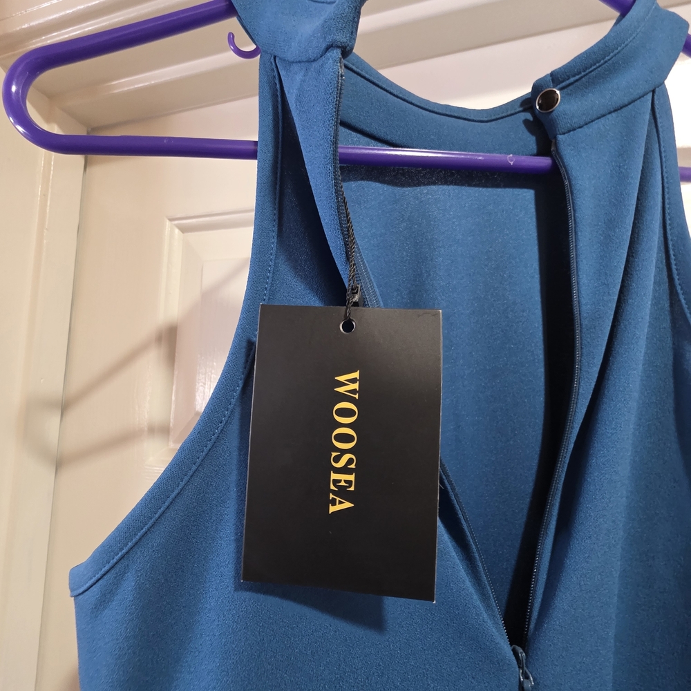 Woosea Teal Wedding Dress